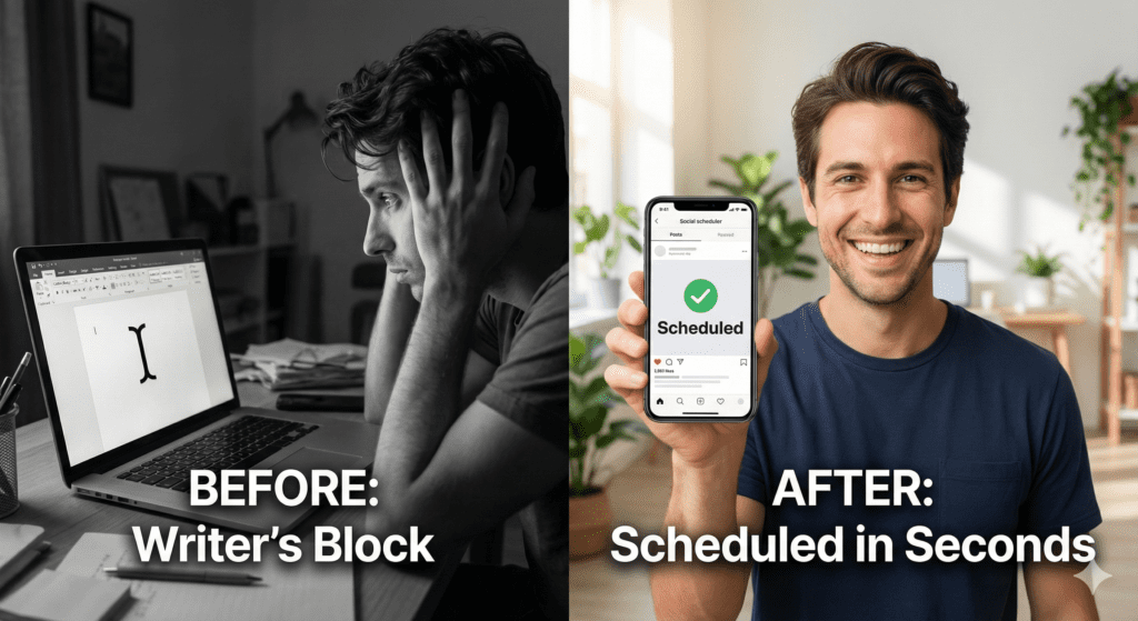 before and after ai writer - Best AI Caption Writers For Small Businesses 