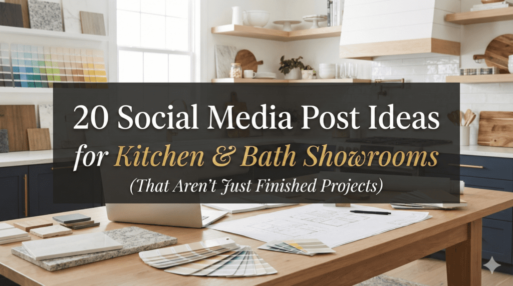 20 social media post ideas for kitchen and bath showrooms 20 social media post ideas for kitchen and bath showrooms