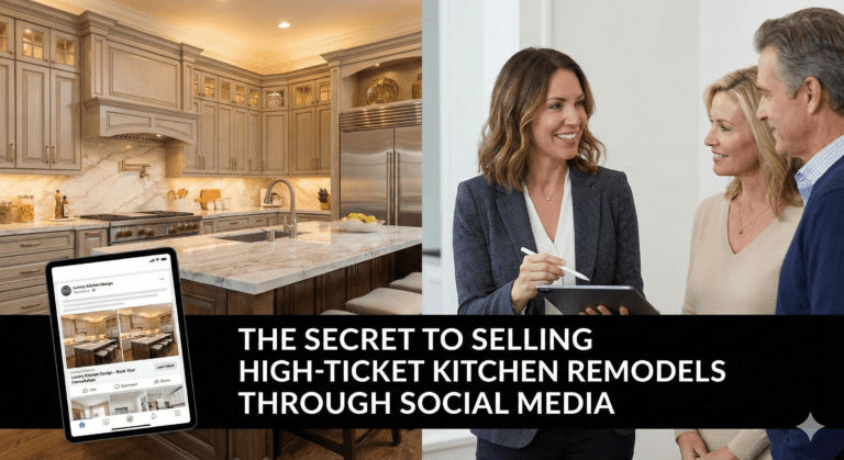 The Secret to Selling High-Ticket Kitchen Remodels Through Social Media