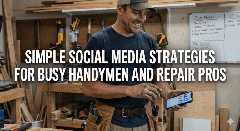 simple social media strategies for busy handmen and repair pros